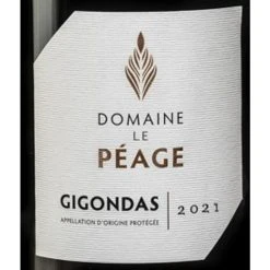 Meilleur prix ❤️ Domaine Le Peage, 2021 - Gigondas AOP - Rouge - 75 cl 🛒 -VINS ROUGES Boutique 3142806736930 3