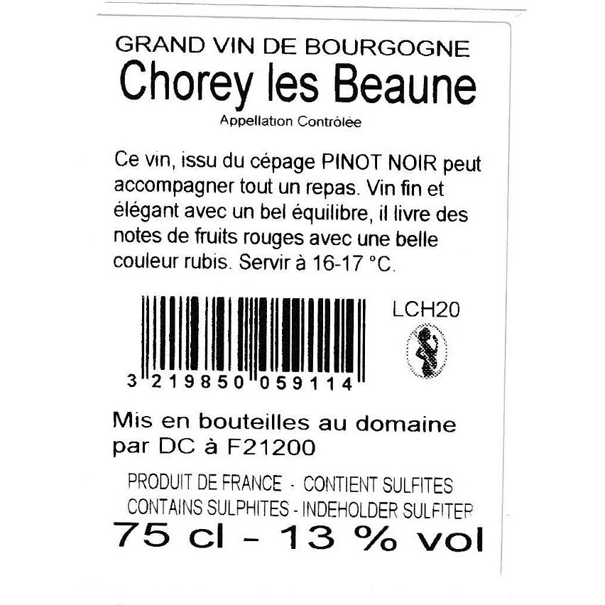 Domaine Jacqueline Frachet Vieilles Vignes, 2020 - Chorey-les-Beaunes AOP - Rouge - 75 cl Tout neuf ⌛ Domaine Jacqueline Frachet Vieilles Vignes, 2020 - Chorey-les-Beaunes AOP - Rouge - 75 cl 🌟 -VINS ROUGES Boutique 3219850059114 2