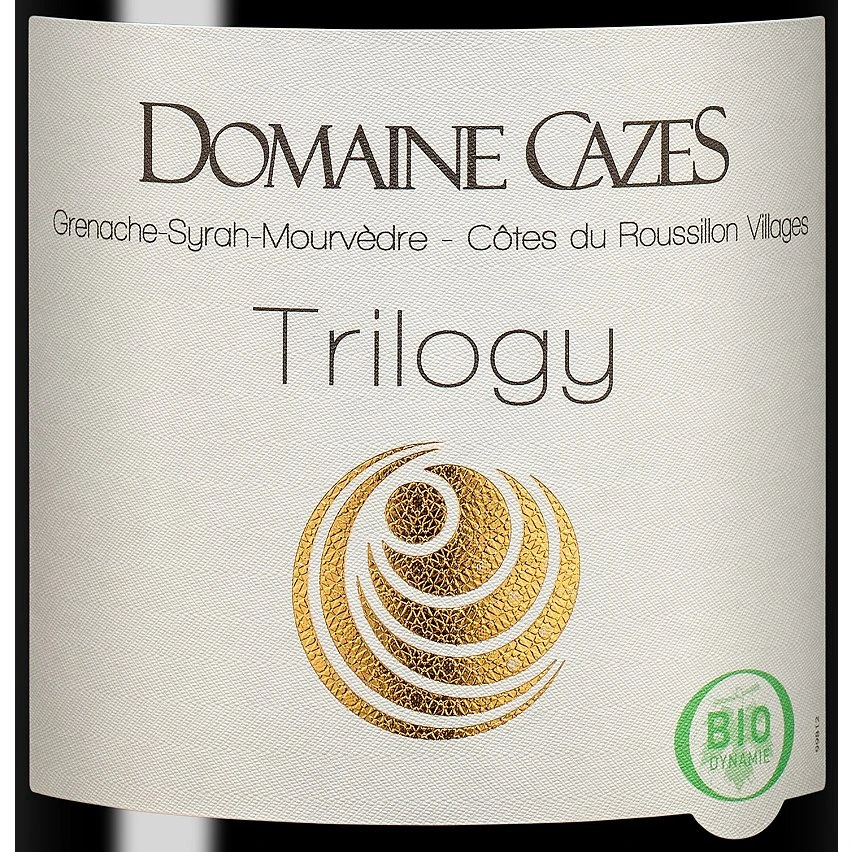 Domaine Cazes Trilogy BIO, 2021 - Côtes-du-Roussillon-Villages AOP - Rouge - 75 cl Promo 🌟 Domaine Cazes Trilogy BIO, 2021 - Côtes-du-Roussillon-Villages AOP - Rouge - 75 cl ❤️ -VINS ROUGES Boutique 3248847750604 3