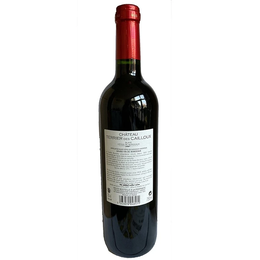 Château Terrier des Cailloux, 2018 - Blaye Côtes de Bordeaux AOP - Rouge - 75 cl Offres 💯 Château Terrier des Cailloux, 2018 - Blaye Côtes de Bordeaux AOP - Rouge - 75 cl 🎉 -VINS ROUGES Boutique 3263070048571 2