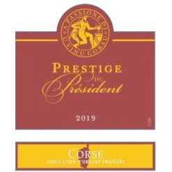 Acheter 🛒 Prestige du Président, 2019 - AOP Corse - Rouge - 75cl 🎁 -VINS ROUGES Boutique 3268954603013 3