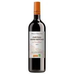 Acheter 🥰 Château Grand Bertaud Les Terres Brunes BIO, 2020 - Blaye Côtes de Bordeaux AOP - Rouge - 75 cl 🎉