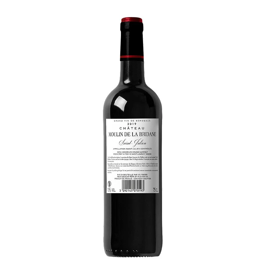 Château Moulin de la Bridane, 2019 - Saint-Julien AOC - Rouge - 75 cl Tout neuf 😀 Château Moulin de la Bridane, 2019 - Saint-Julien AOC - Rouge - 75 cl 🌟 -VINS ROUGES Boutique 3292145070193 2