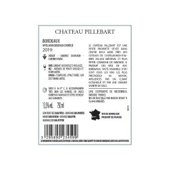 De gros 👍 Château Pillebart, 2019 - Bordeaux AOP - Rouge - 75 cl 🔥 4 De gros 👍 Château Pillebart, 2019 - Bordeaux AOP - Rouge - 75 cl 🔥 -VINS ROUGES Boutique 3295890234599 3