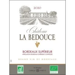 Remise 💯 Château La Bedouce BIO, 2020 - Bordeaux Supérieur AOP - Rouge - 75 cl 😉 4 Remise 💯 Château La Bedouce BIO, 2020 - Bordeaux Supérieur AOP - Rouge - 75 cl 😉 -VINS ROUGES Boutique 3295890234612 3
