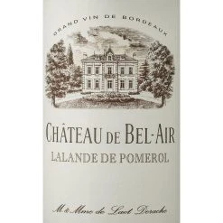 Sortie 😉 Château De Bel-Air, 2020 - Lalande de Pomerol AOP - Rouge - 75 cl 😉 -VINS ROUGES Boutique 3328155014817 3