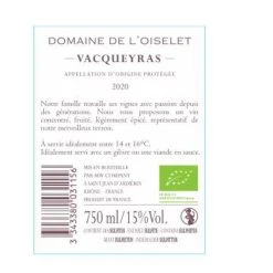 Les meilleures critiques de 🛒 Domaine de l'Oiselet BIO, 2020 - Vacqueyras AOP - Rouge - 75 cl 🥰 3 Les meilleures critiques de 🛒 Domaine de l'Oiselet BIO, 2020 - Vacqueyras AOP - Rouge - 75 cl 🥰 -VINS ROUGES Boutique 3343380031156 2
