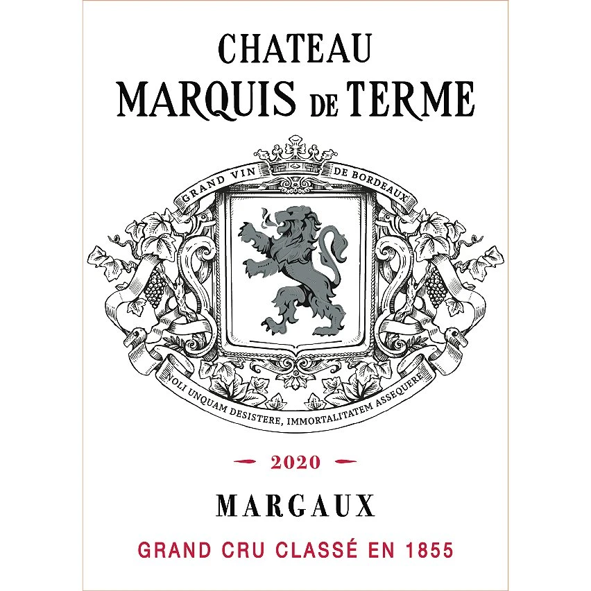 Château Marquis de Terme, 2020 - Margaux AOP - Rouge - 75 cl Budget 😍 Château Marquis de Terme, 2020 - Margaux AOP - Rouge - 75 cl ✨ -VINS ROUGES Boutique 3378281202008 3