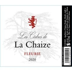 Nouveau ❤️ Les Cèdres de la Chaize, 2020 - Fleurie AOP - Rouge - 75 cl 😀 3 Nouveau ❤️ Les Cèdres de la Chaize, 2020 - Fleurie AOP - Rouge - 75 cl 😀 -VINS ROUGES Boutique 3441910000525 3