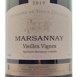 Bon marché 🎉 Domaine du Vieux Collège Vieilles Vignes, 2019 - Marsannay AOP - Rouge - 75 cl 🌟 -VINS ROUGES Boutique 3463640053244 3
