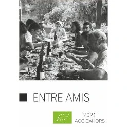 Remise 👏 Entre Amis BIO, 2021 - Cahors AOP - Rouge - 75 cl ✨ -VINS ROUGES Boutique 3496970000008 3