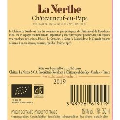 Le moins cher ✨ Cabouate de la Nerthe BIO, 2019 - Châteauneuf-du-Pape AOP - Rouge - 75 cl 🛒 3 Le moins cher ✨ Cabouate de la Nerthe BIO, 2019 - Châteauneuf-du-Pape AOP - Rouge - 75 cl 🛒 -VINS ROUGES Boutique 3497761619119 2