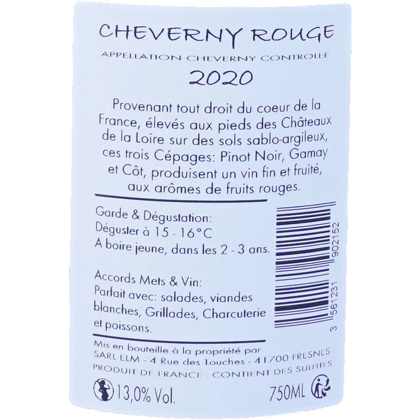 Domaine Sauger Tradition, 2020 - Cheverny AOP - Rouge - 75 cl Budget 🎉 Domaine Sauger Tradition, 2020 - Cheverny AOP - Rouge - 75 cl 🌟 -VINS ROUGES Boutique 3561231902152 2