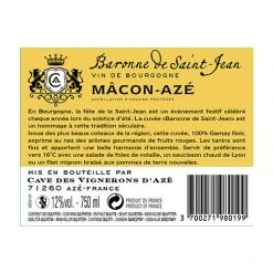 De gros 🤩 Baronne de Saint-Jean, 2021 - Mâcon-Azé AOP - Rouge - 75 cl 🤩 5 De gros 🤩 Baronne de Saint-Jean, 2021 - Mâcon-Azé AOP - Rouge - 75 cl 🤩 -VINS ROUGES Boutique 3700271980199 4
