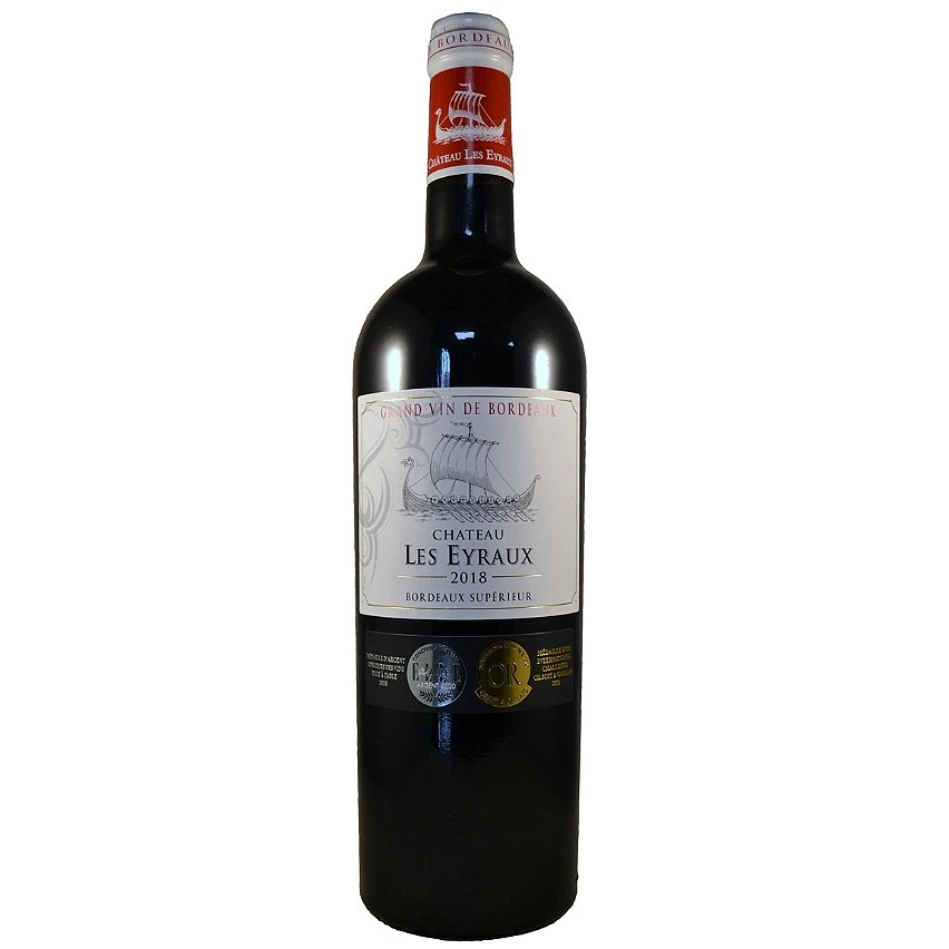 Château Les Eyraux, 2018 - Bordeaux Supérieur AOP - Rouge - 75 cl Promo 😀 Château Les Eyraux, 2018 - Bordeaux Supérieur AOP - Rouge - 75 cl 🔔 -VINS ROUGES Boutique 3700387097927 1