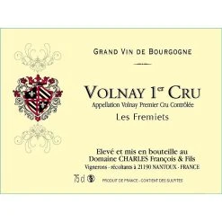 Tout neuf 😍 Domaine Charles Les Fremiets, 2020 - Volnay 1er Cru AOP - Rouge - 75 cl 😍 6 Tout neuf 😍 Domaine Charles Les Fremiets, 2020 - Volnay 1er Cru AOP - Rouge - 75 cl 😍 -VINS ROUGES Boutique 3700558830421 3
