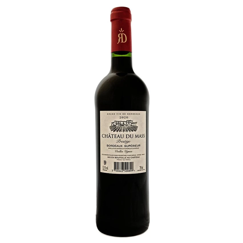 Château du Mass Prestige, 2020 - Bordeaux Supérieur AOP - Rouge - 75 cl Meilleure vente ⌛ Château du Mass Prestige, 2020 - Bordeaux Supérieur AOP - Rouge - 75 cl ⌛ -VINS ROUGES Boutique 3700663500899 2