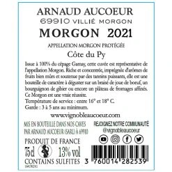 Grosses soldes 👏 Arnaud Aucoeur Vieilles Vignes, 2021 - Morgon AOP - Rouge - 75 cl ✔️ 4 Grosses soldes 👏 Arnaud Aucoeur Vieilles Vignes, 2021 - Morgon AOP - Rouge - 75 cl ✔️ -VINS ROUGES Boutique 3760014282539 3