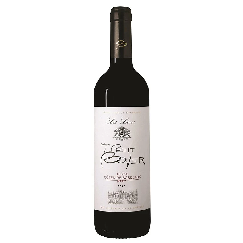 Château Petit Boyer Les Lions, 2021 - Blaye Côtes de Bordeaux AOP - Rouge - 75 cl Le moins cher 🔔 Château Petit Boyer Les Lions, 2021 - Blaye Côtes de Bordeaux AOP - Rouge - 75 cl 🧨 -VINS ROUGES Boutique 3760039460059 1