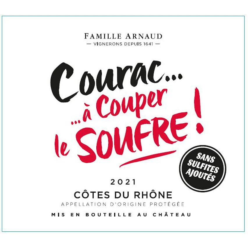 Château Courac A Couper Le Soufre !, 2021 - Côtes du Rhône AOP - Rouge - 75 cl Meilleure vente 😀 Château Courac A Couper Le Soufre !, 2021 - Côtes du Rhône AOP - Rouge - 75 cl 😉 -VINS ROUGES Boutique 3760062941051 3