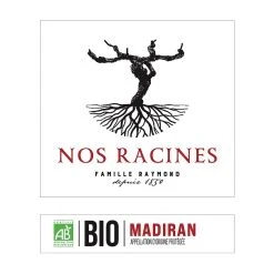 De gros ⭐ Nos Racines BIO, 2018 - Madiran AOP - Rouge - 75 cl ✨ -VINS ROUGES Boutique 3760077984739 3