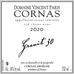 Remise 🎉 Domaine Vincent Paris Granit 30, 2020 - Cornas AOP - Rouge - 75 cl 👏 4 Remise 🎉 Domaine Vincent Paris Granit 30, 2020 - Cornas AOP - Rouge - 75 cl 👏 -VINS ROUGES Boutique 3760087510317 3