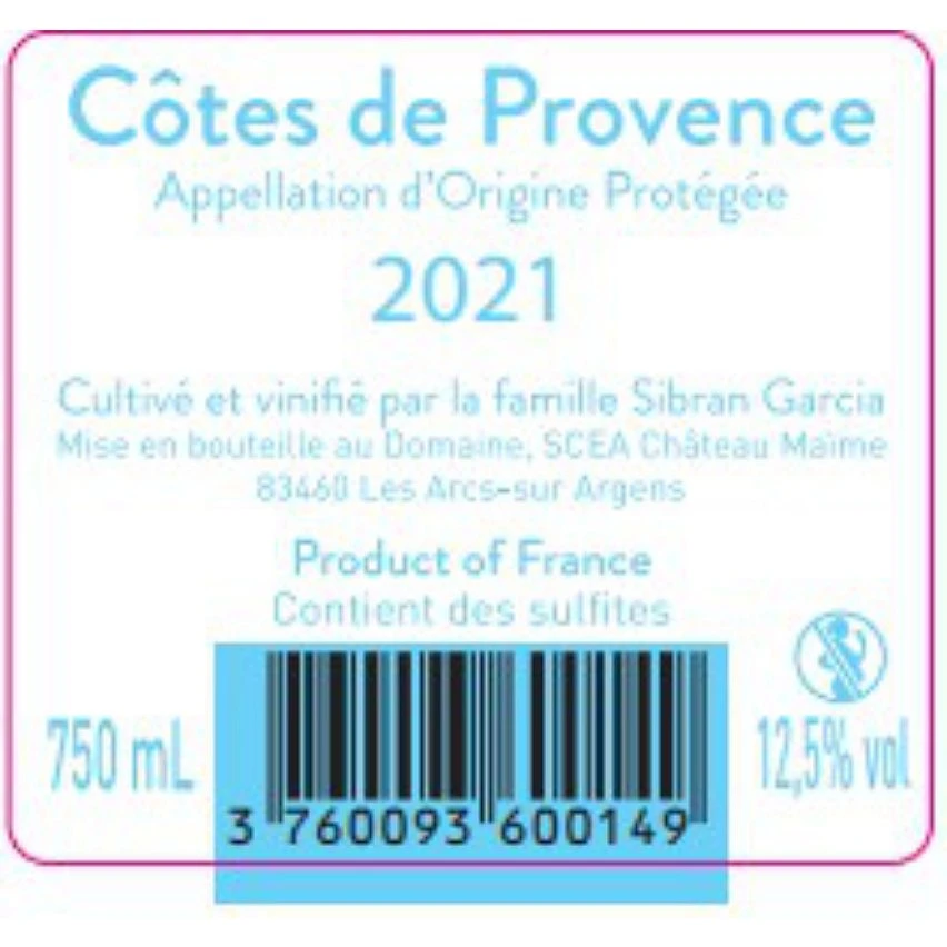 Château Maïme Excellence, 2021 - Côtes de Provence AOP - Rouge - 75 cl Le moins cher 👍 Château Maïme Excellence, 2021 - Côtes de Provence AOP - Rouge - 75 cl 💯 -VINS ROUGES Boutique 3760093600330 2