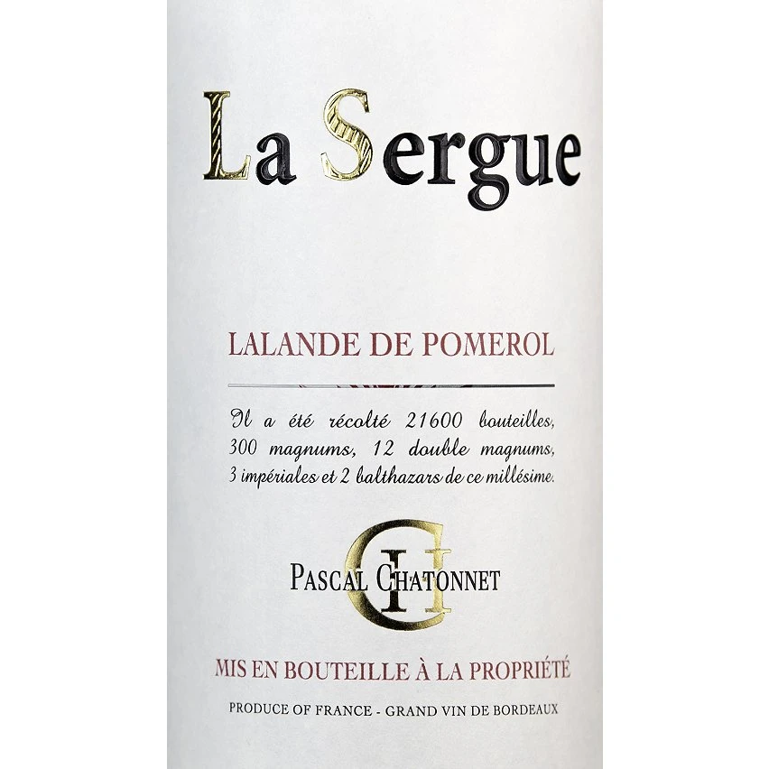 La Sergue, 2020 - Lalande de Pomerol AOP - Rouge - 75 cl Budget 😉 La Sergue, 2020 - Lalande de Pomerol AOP - Rouge - 75 cl 🧨 -VINS ROUGES Boutique 3760096558270 2
