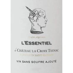 Acheter 🥰 L'Essentiel de Château La Croix Teynac Sans Sulfites Ajoutés, 2020 - Puisseguin-Saint-Emilion AOP - Rouge - 75 cl 👏 -VINS ROUGES Boutique 3760111830503 3