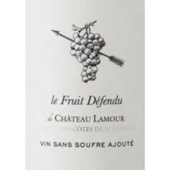De gros ✨ Le Fruit Défendu du Château Lamour Sans Sulfites Ajoutés, 2019 - Castillon Côtes de Bordeaux AOP - Rouge - 75 cl ❤️ 4 De gros ✨ Le Fruit Défendu du Château Lamour Sans Sulfites Ajoutés, 2019 - Castillon Côtes de Bordeaux AOP - Rouge - 75 cl ❤️ -VINS ROUGES Boutique 3760111833139 3