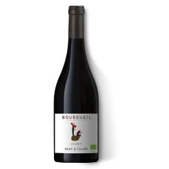 Bon marché 🎁 Barc & Vallée Les Monts BIO, 2021 - Bourgueil AOP - Rouge - 75 cl 🎁