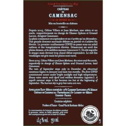 Bon marché 👍 Château de Camensac, 2020 - Haut-Médoc AOP - Rouge - 75 cl 🤩 4 Bon marché 👍 Château de Camensac, 2020 - Haut-Médoc AOP - Rouge - 75 cl 🤩 -VINS ROUGES Boutique 3760293120676 3
