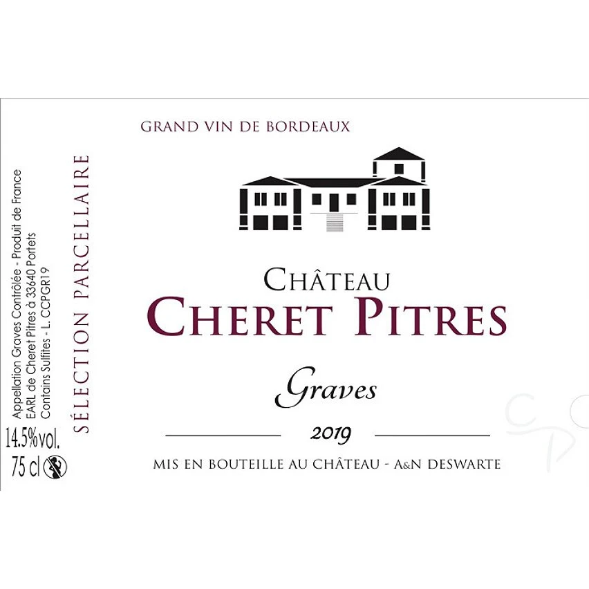 Château Cheret Pitres, 2019 - Graves AOP - Rouge - 75 cl Bon marché ❤️ Château Cheret Pitres, 2019 - Graves AOP - Rouge - 75 cl 💯 -VINS ROUGES Boutique 3770010320005 2