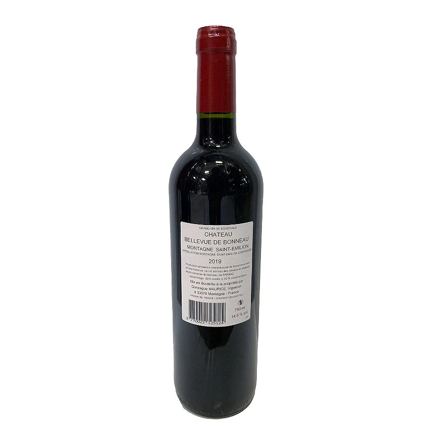 Château Bellevue de Bonneau, 2019 - Montagne-Saint-Emilion AOP - Rouge - 75 cl Meilleur prix 🥰 Château Bellevue de Bonneau, 2019 - Montagne-Saint-Emilion AOP - Rouge - 75 cl 🌟 -VINS ROUGES Boutique 3770022125124 2